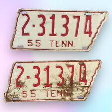 1955 Tennessee License Plate #2-31374 Shelby County (Two Plates, Matching #’s) picture