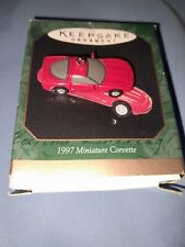 Hallmark Keepsake Ornament 1997 Red Chevrolet CORVETTE Miniature  picture