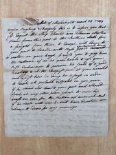 1799 Mass Letter Ship Charles William Thomas ? Notice of freight to Europe picture