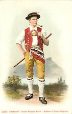 Postcard Swiss Costume Man Inner Rhoder Senn Appenzell 4990 Switzerland picture
