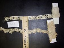 L12 - Lot of Vintage French Lace Insertion trim picture
