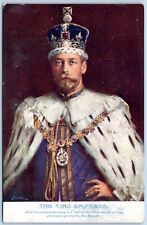 Postcard England King Emperor George V Coronation Snowman Painting Tucks B14 picture