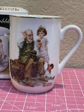 Vintage 1982 NORMAN ROCKWELL The Cobbler Museum Collectible Cup Mug - NEW IN BOX picture