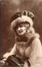 GABY DESLYS: BEAUTIFUL AND TALENTED ACTRESS, DANCER & SINGER: PRETTY HAT  : RPPC picture