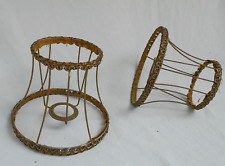 French vintage  antique    2 Lamp shade steel frames   only     6. 5 inch picture