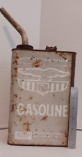 Vintage Metal Gas Gasoline Can with Rubber Spout - Eagle Manufacturing Co. picture