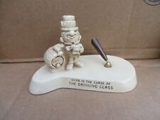 Vintage 1970's Cm Paula Co Figure Work Is the Curse Of The Drinking Class picture