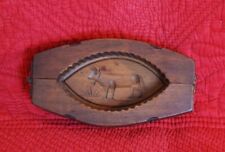 ANTIQUE FRENCH WOODEN BUTTER STAMP PRINT MOLD ~ VINTAGE PATINA ~ EARLY 20th c. picture