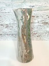 Vtg greek roman vase 9.5in polished stone alabaster onyx marble  picture