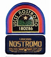 ALIEN Movie U.S.C.S.S. Nostromo Dark Nvy Weyland Yutani patch (2pc-Iron on) picture