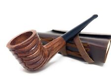 Handcrafted Unique wood tobacco Pipe Billiard Deep Bowl Sherlock Holmes Style picture