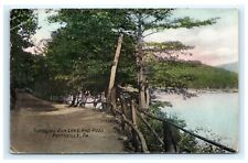 Tumbling Run Lake & Road Pottsville PA Pennsylvania Postcard 1908 F5 picture