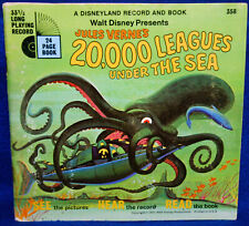 Walt Disney Jules Verne's 20,000 Leagues Under The Sea Vinyl Record and Book picture