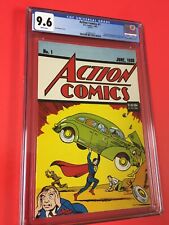 ACTION  COMICS # 1  CGC 9.6 (1993)  REPRINT  #  1   OF  1st  SUPERMAN  BEAUTY picture