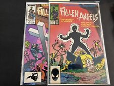 Fallen Angels 1 & 2, Early New Mutants, Sunspot Cover. Mid Marvel 1987 picture