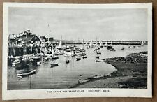 THE SANDY BAY YACHT CLUB Rockport Massachusetts Vintage Postcard picture