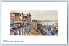Quebec Canada Postcard Chateau Frontenac Lower Quebec c1910 Oilette Tuck Art picture