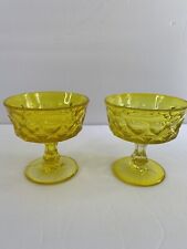 Vintage Two Noritake PERSPECTIVE Yellow Champagne/Tall Sherbet 4 1/8