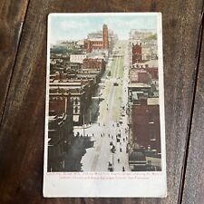 Vintage 1900's California Street Hill St Mary's Catholic Church Postcard Blank picture
