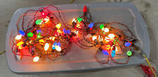Vintage Outdoor Christmas Lights C-9 Multiple Strands Color Lights 5 Strands Lot picture