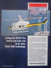 3/1992 PUB BELL HELICOPTER TEXTRON HELICOPTER BELL 412HP PHI OFFSHORE OIL AD picture