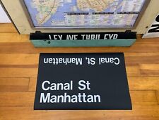 NY NYC SUBWAY ROLL SIGN CANAL ST TRIBECA SOHO HOLLAND TUNNEL MANHATTAN CHINATOWN picture