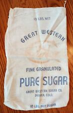 Vintage Great Western Sugar Co. Sack,  Denver CO., 10 Lb. picture