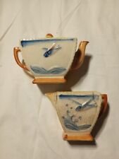 Delicate Hand Painted Vintage Japanese Tea Pot And Creamer Set picture