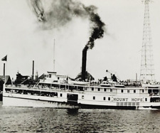 Rare c1910 Mount Hope Steamboat Photo Postcard Set Narragansett Bay Steamer picture