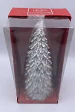 Lenox Christmas Tree Candle Silver Metallic Collectable Lenox Holiday New In Box picture