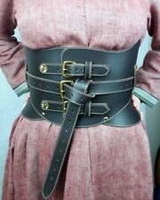 medieval LARP Ladies Leather Kidney Belt Corset belt picture