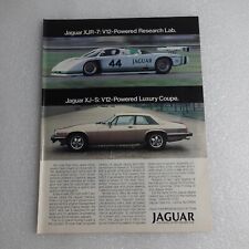 Vintage Print Ad Jaguar Xjr 7 And Xj S And Pantasonic Office Automation picture