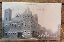 Central Fire Station, Norwich Connecticut - 1901-1907 POSTCARD picture