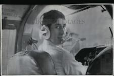 1969 Press Photo Prince Charles Learns How to Fly Twin Engine Air Craft picture