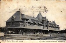 Vintage Postcard- C.P.R. Station, Moose Jaw, Canada. Cancellation 1911 picture