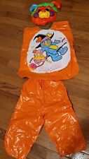 VTG Popples Halloween Costume 1986 Vinyl Size Tiny Tot (3-5) Holiday Greetings picture