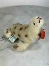 Hermann-Teddy Original Seal or Sea Lion Spotted Mohair - Rare Mini w/Tags 1980s picture