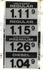 1989 Press Photo Gasoline Prices From Another Station in Syracuse, New York picture