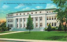 Postcard Administration Building Colorado State College Agriculture Fort Collins picture