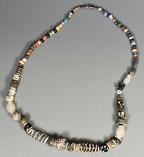 Very Fine Rare Roman Glass Variegated Glass & Stone Bead Necklace ca 100-200 AD  picture