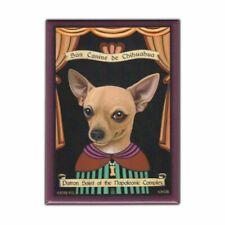 Retro Pets Magnet, Patron Saint Dog Series, Chihuahua, Advertising, 2.5