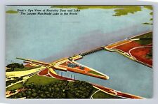 Gilbertsville KY-Kentucky, Kentucky Dam, Tennessee River, Vintage Postcard picture