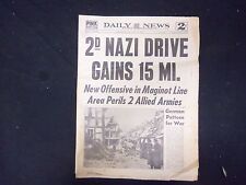 1945 JANUARY 6 NEW YORK DAILY NEWS - 2ND NAZI DRIVE GAINS 15 MI. - NP 2185 picture