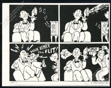 1934 Dr Seuss pre-books cartoon art Flit Insecticide vintage print ad picture