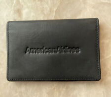 American Airlines Bifold Black Leather Wallet picture