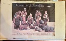 Dickinson’s “O Come Let Us Adore Him” 11 pc Resin Nativity 12 3/4” tall picture