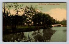 Manchester CT-Connecticut, Up The River, Antique, Vintage Souvenir Postcard picture