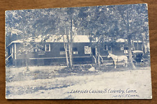 Antique Lakeside Casino South Coventry Connecticut CT Postcard Horse & Buggy P6g picture