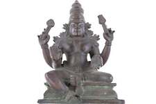 Early Antique Bronze Shiva Hindu picture