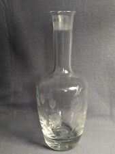 Vintage Daisy Etched Glass Toscany Shoulder Decanter Without Stopper picture